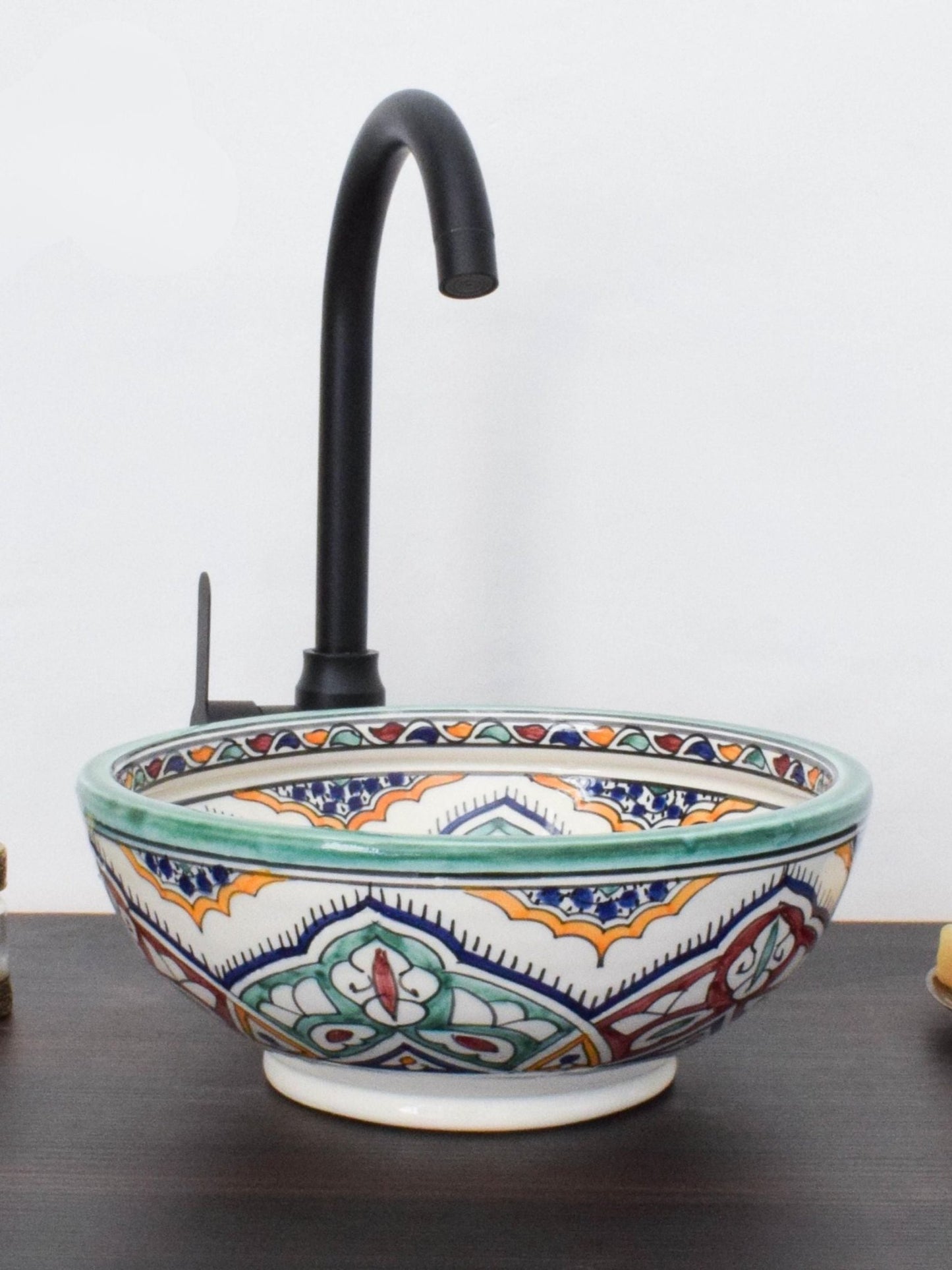 Lisbon - Colorful Ceramic Bathroom Sink Vanity – Elegant, Customizable and Lead - Free - (ETAT) - OunizZ