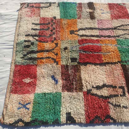 Barmi - Multicolored Moroccan Rug 6x9 Boujad Berber Handmade | 6'76x9'91 Ft | 206x302 cm - OunizZ