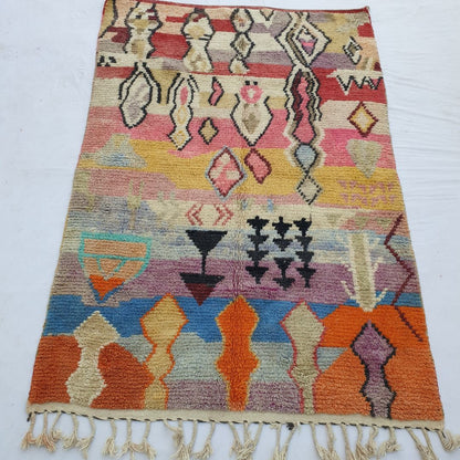 Fadama - 6x9 Moroccan Rug Berber Boujad Handmade | 6'59x9'80 Ft | 201x299 cm - OunizZ