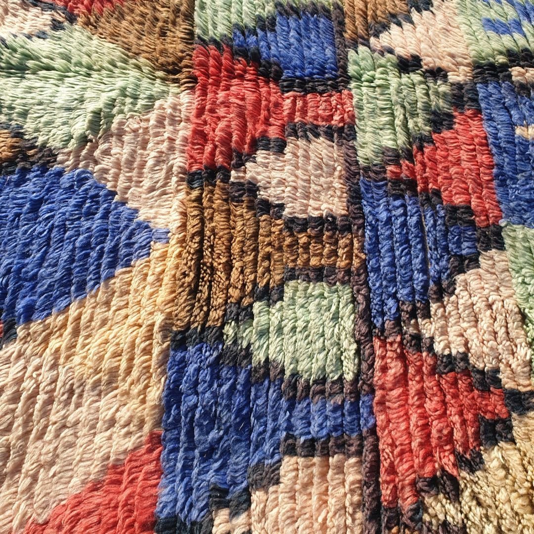 Ghanji - Moroccan Rug 5x8 Boujad Berber | Authentic Berber Living room & Bedroom Rug | 153x250 cm – 5x8'2 Ft - OunizZ