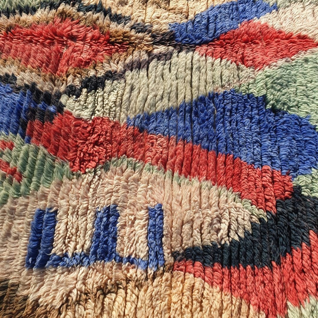 Ghanji - Moroccan Rug 5x8 Boujad Berber | Authentic Berber Living room & Bedroom Rug | 153x250 cm – 5x8'2 Ft - OunizZ