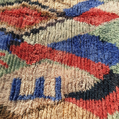 Ghanji - Moroccan Rug 5x8 Boujad Berber | Authentic Berber Living room & Bedroom Rug | 153x250 cm – 5x8'2 Ft - OunizZ