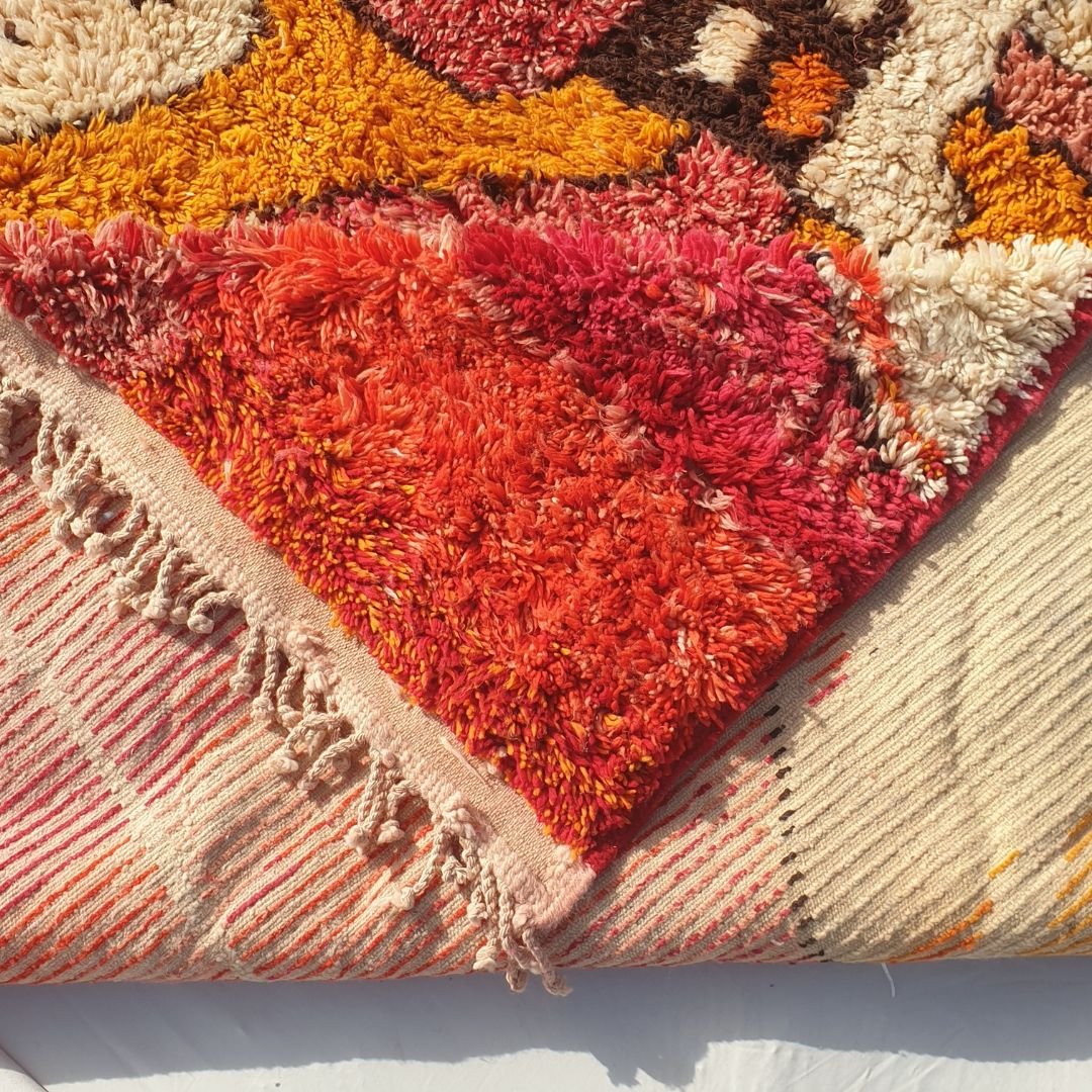 Mabia | Large Beni Mrirt Oversized Rug 10x13 ft Red Multicolored | 10'x13'19 Ft | 306x402 cm - OunizZ
