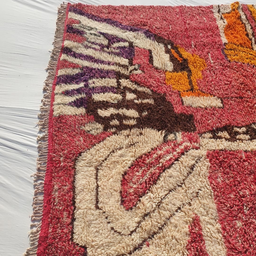 Mabia | Large Beni Mrirt Oversized Rug 10x13 ft Red Multicolored | 10'x13'19 Ft | 306x402 cm - OunizZ