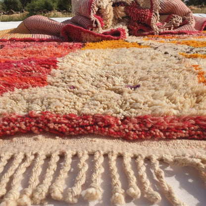 Mabia | Large Beni Mrirt Oversized Rug 10x13 ft Red Multicolored | 10'x13'19 Ft | 306x402 cm - OunizZ
