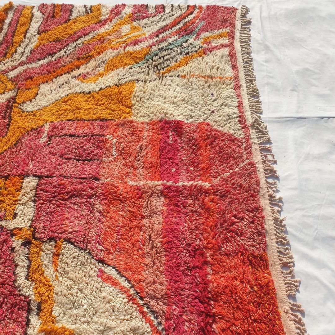 Mabia | Large Beni Mrirt Oversized Rug 10x13 ft Red Multicolored | 10'x13'19 Ft | 306x402 cm - OunizZ