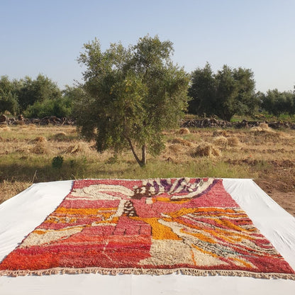 Mabia | Large Beni Mrirt Oversized Rug 10x13 ft Red Multicolored | 10'x13'19 Ft | 306x402 cm - OunizZ