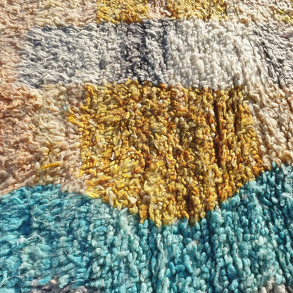 Mfalha - Vintage Moroccan Rug Boujaad 6x9 Berber Handmade | 6'27x9'22 Ft | 191x281 cm - OunizZ