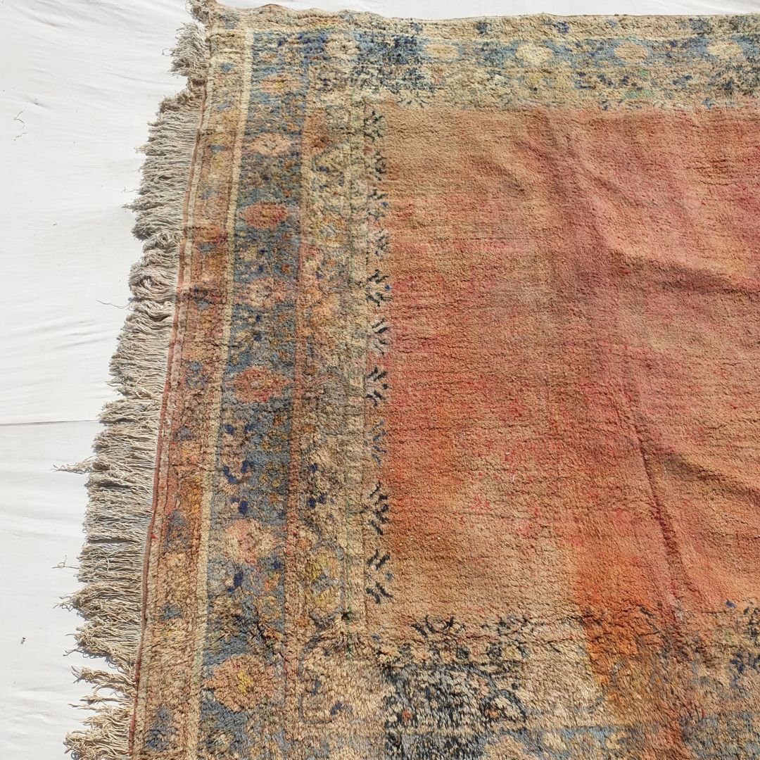 SHILUM | 16'4x9,5 Ft | 5x2,90 m | Moroccan VINTAGE Rabat Rug | 100% wool handmade - OunizZ