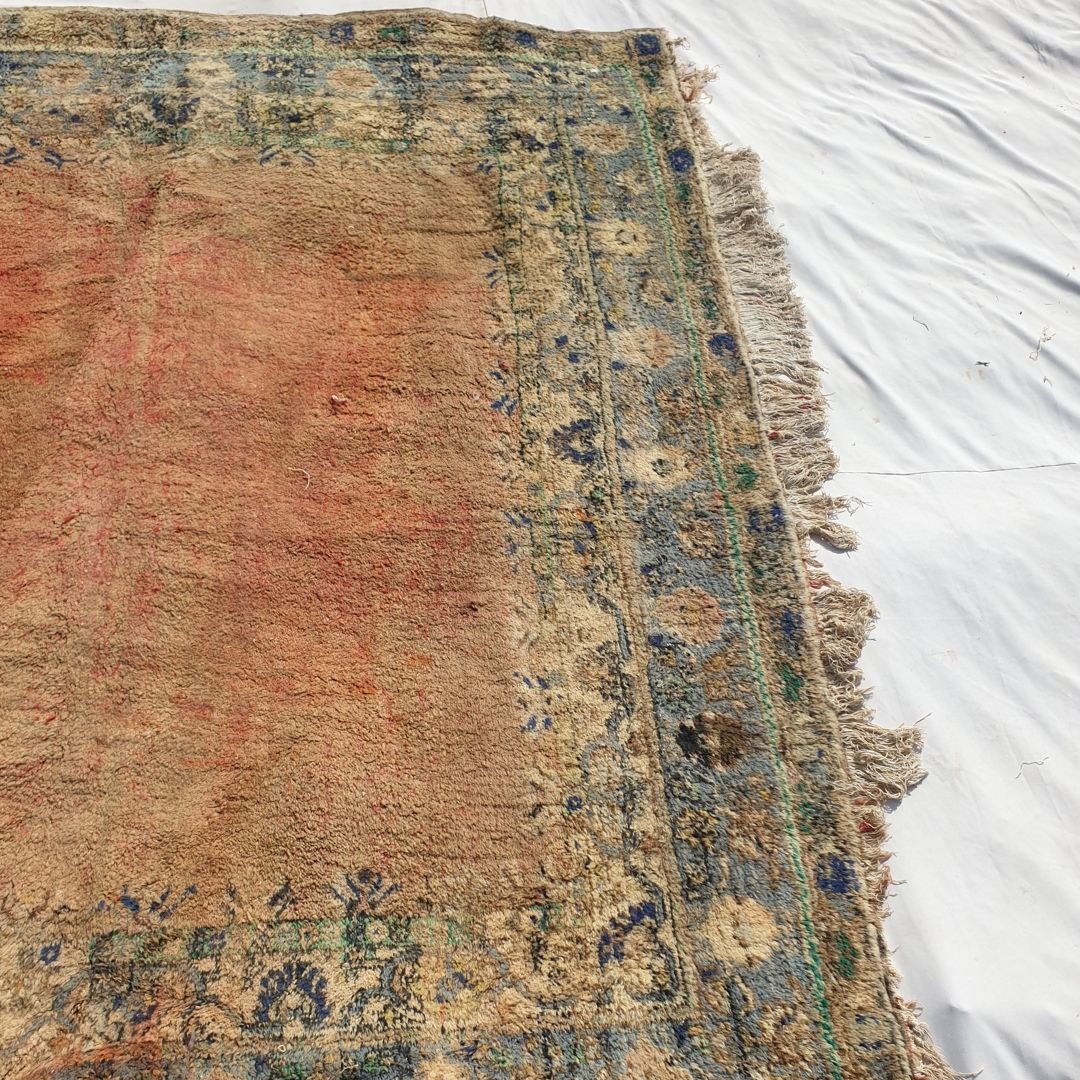 SHILUM | 16'4x9,5 Ft | 5x2,90 m | Moroccan VINTAGE Rabat Rug | 100% wool handmade - OunizZ