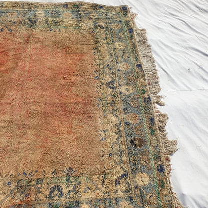 SHILUM | 16'4x9,5 Ft | 5x2,90 m | Moroccan VINTAGE Rabat Rug | 100% wool handmade - OunizZ