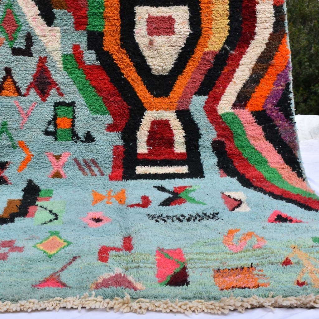 AGATNOUT | 8'5x5'5 Ft | 264x167 cm | Moroccan Colorful Rug | 100% wool handmade - OunizZ