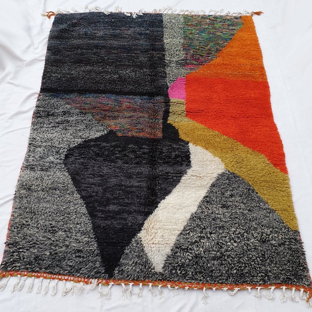 ARANJA | 9'3x6'8 Ft | 2,83x2 m | Moroccan Beni Ourain Rug | 100% wool handmade - OunizZ