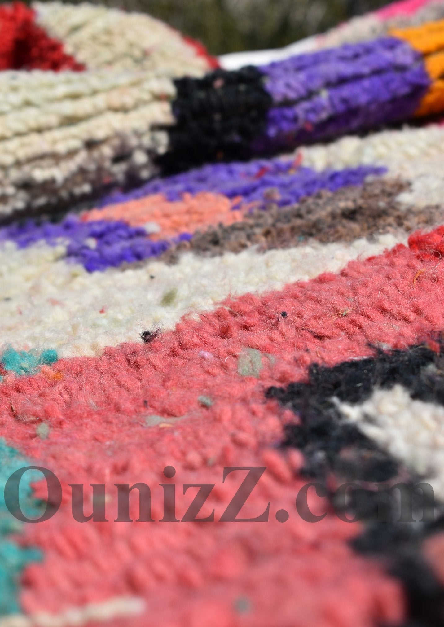 AYOUDE | Boujaad Rug | 100% wool handmade in Morocco - OunizZ