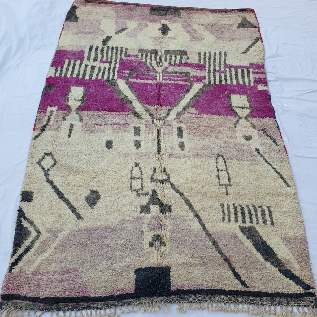 Balja - MOROCCAN BOUJAAD RUG | Berber Colorful Area Rug for living room Handmade Authentic Wool | 9'8x6'6 Ft | 3x2 m - OunizZ