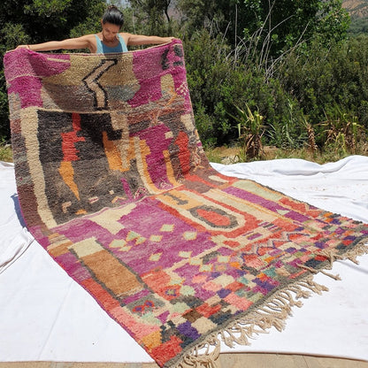 BRIBA | 10x6'5 Ft | 3x2 m | Moroccan Colorful Rug | 100% wool handmade - OunizZ