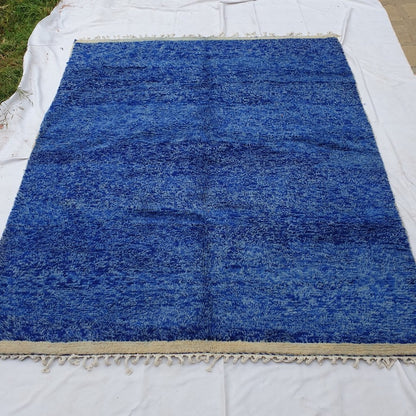 CHEFCHAOUEN | 9'5x7 Ft | 3x2 m | Moroccan Beni Ourain Rug | 100% wool handmade - OunizZ