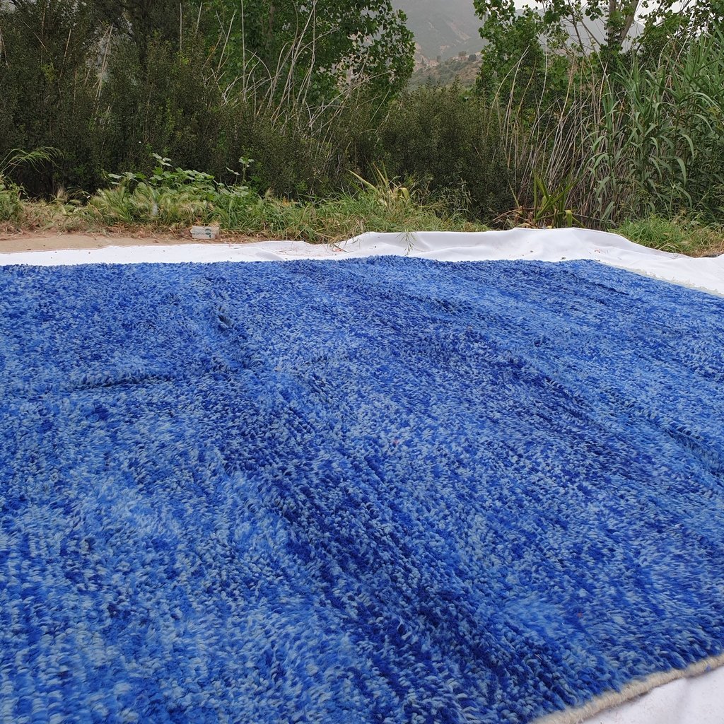 CHEFCHAOUEN | 9'5x7 Ft | 3x2 m | Moroccan Beni Ourain Rug | 100% wool handmade - OunizZ