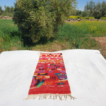 Customized ANITAN Runner | Boujaad Rug | 100% wool handmade in Morocco - OunizZ