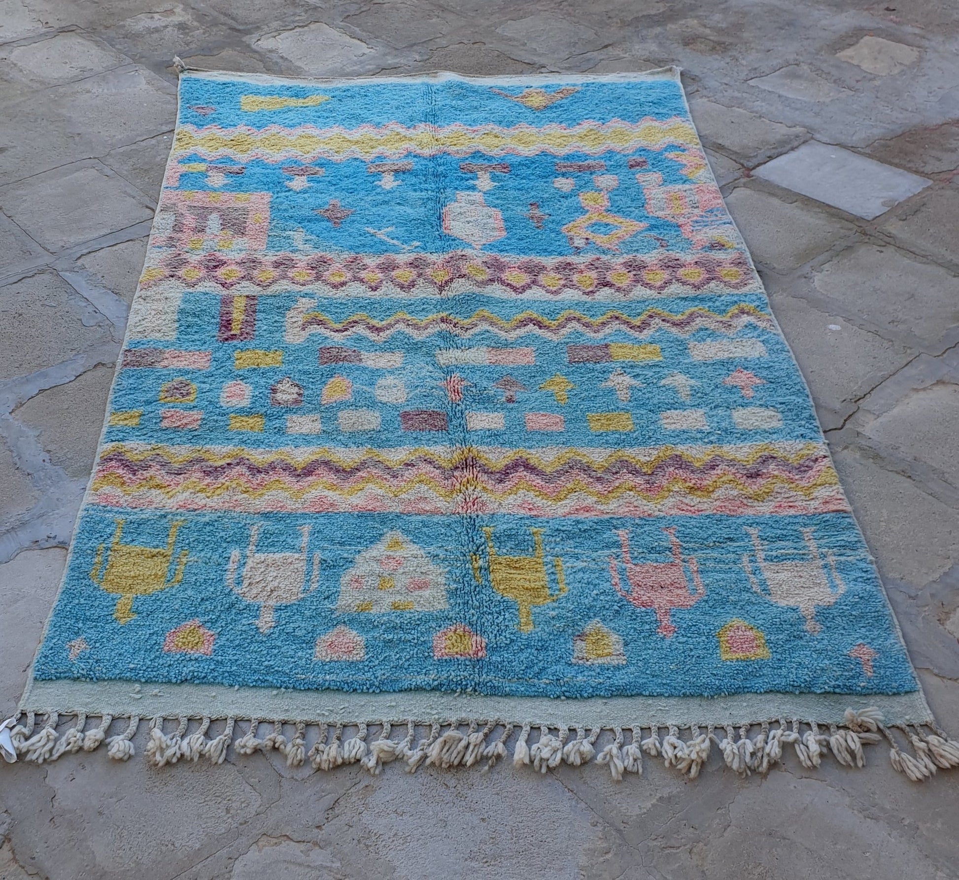 FERIEL | Boujaad Rug | 100% wool handmade in Morocco - OunizZ