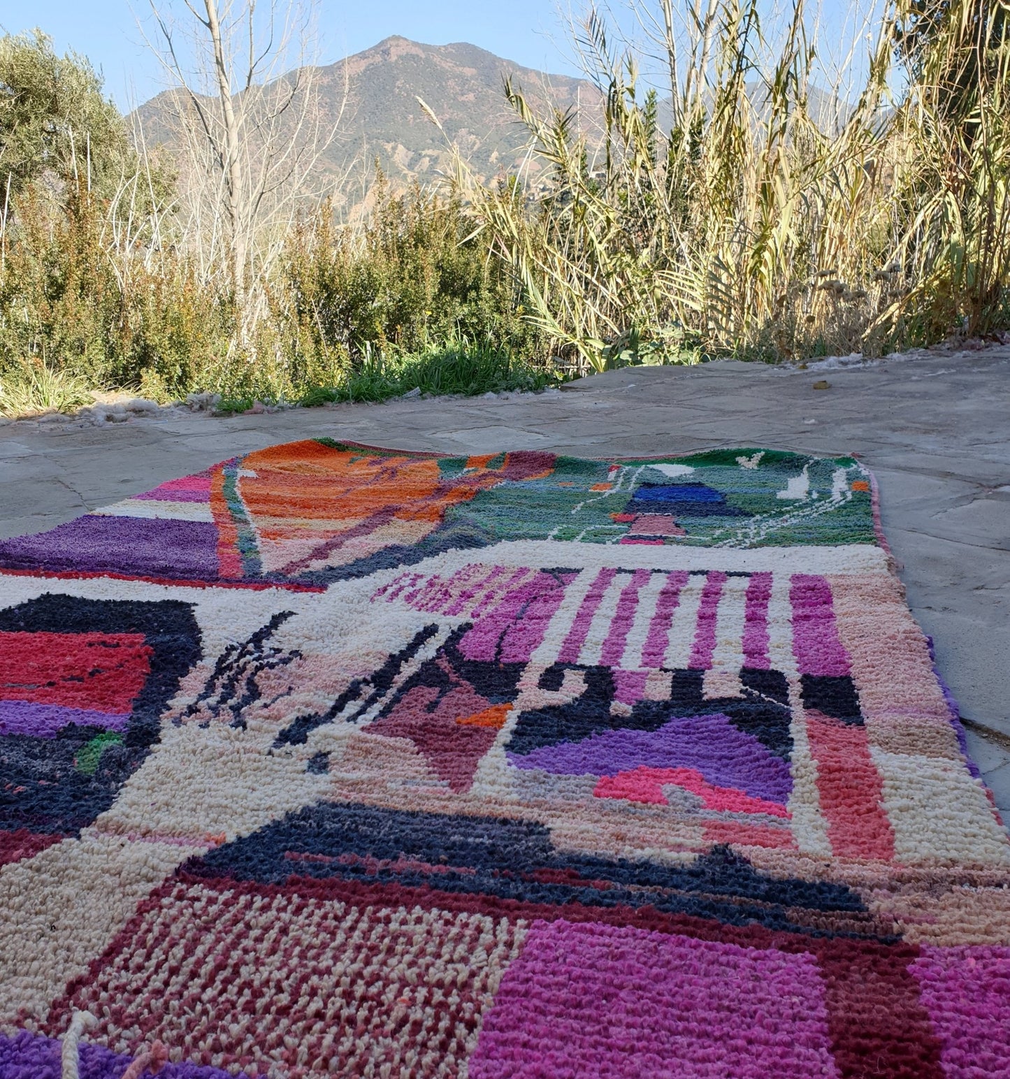 GHELLA | Boujaad Rug | 100% wool handmade in Morocco - OunizZ