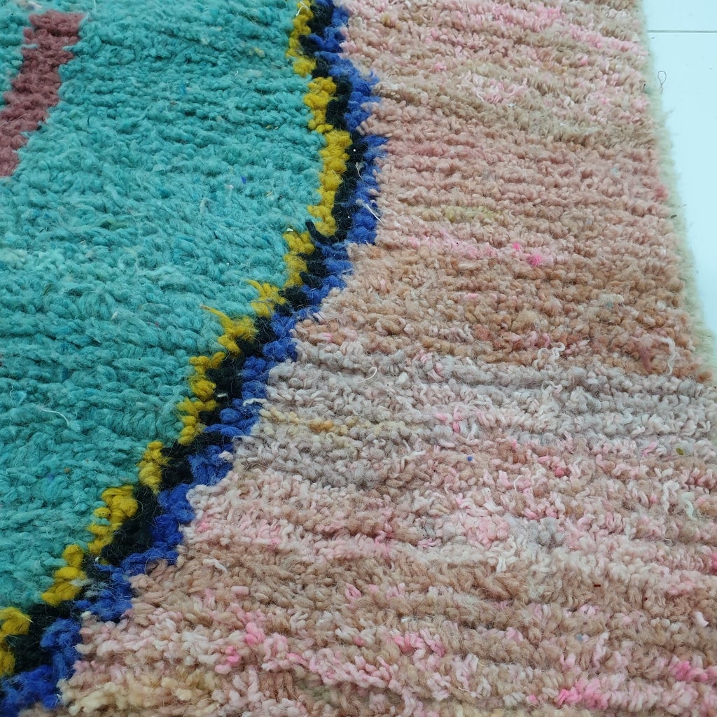 HNIKA Runner | 16x3 Ft | 5x0,90 m | Moroccan Colorful Rug | 100% wool handmade - OunizZ