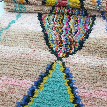 HNIKA Runner | 16x3 Ft | 5x0,90 m | Moroccan Colorful Rug | 100% wool handmade - OunizZ