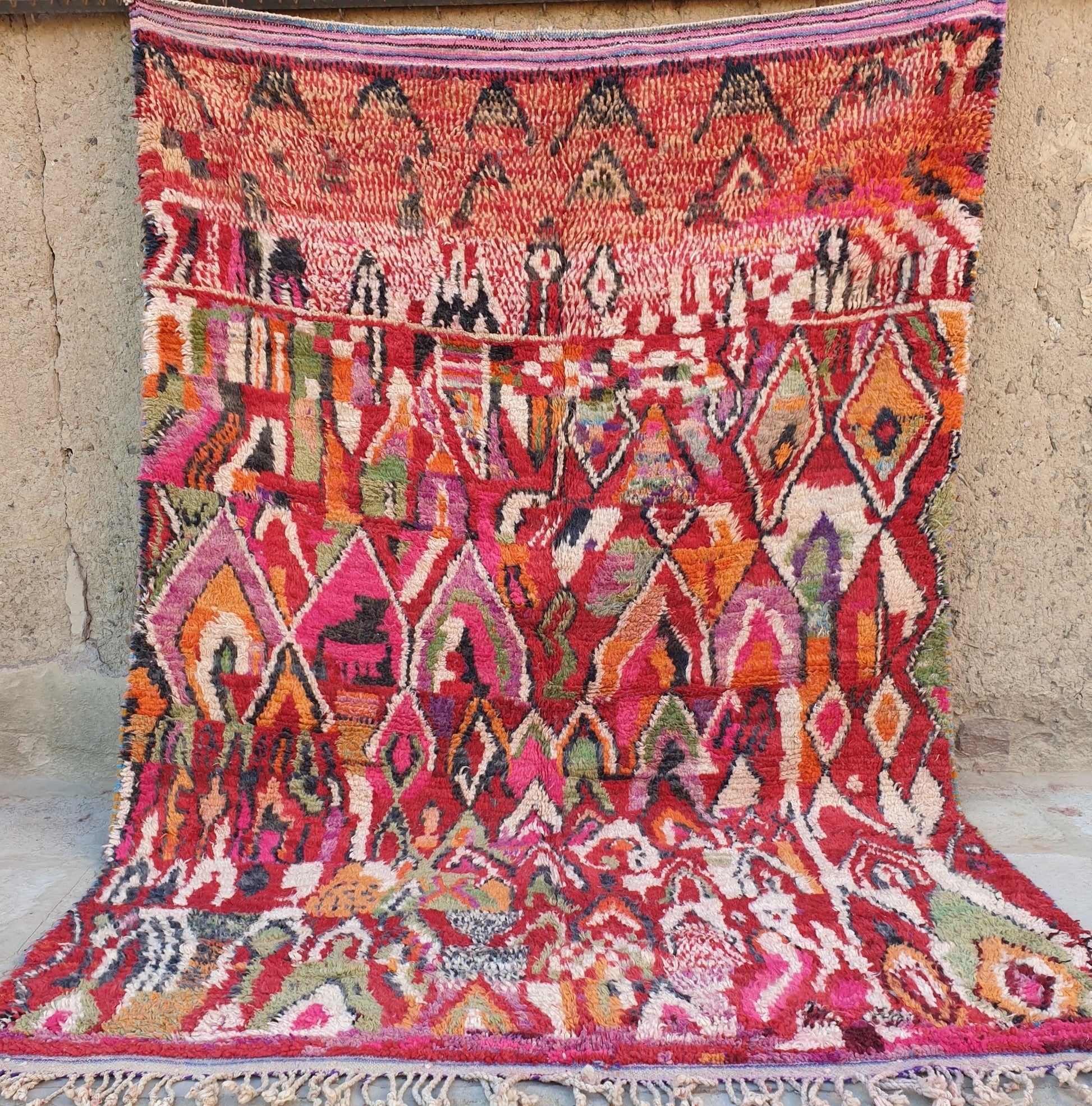 IHEMMA | Boujaad Rug | 100% wool handmade in Morocco - OunizZ