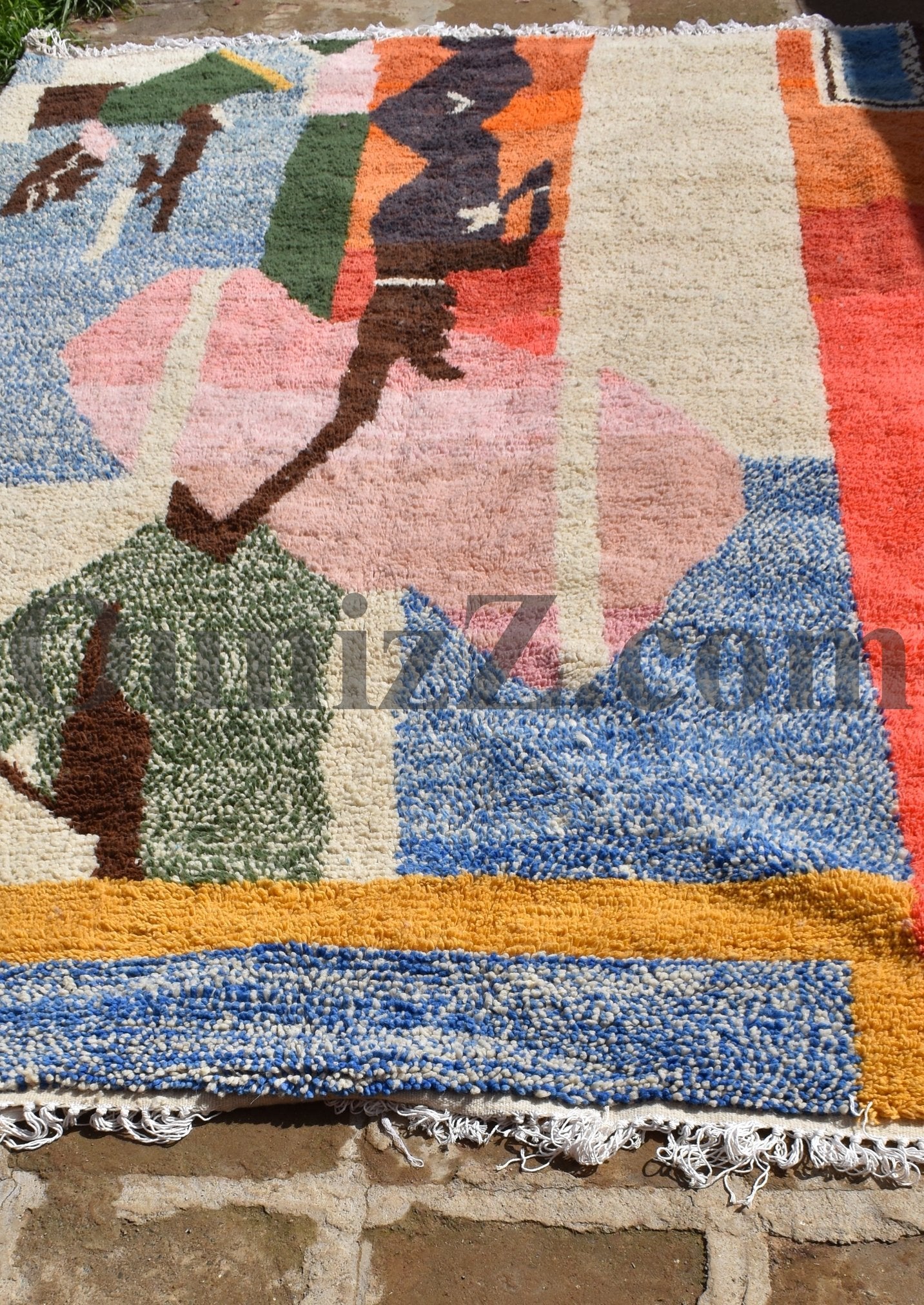 ISOUDA | Boujaad Rug | 100% wool handmade in Morocco - OunizZ