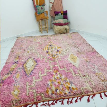 KARAA | 11'3x8'5 Ft | 340x260 Cm | Moroccan Vintage style Rug | 100% wool handmade - OunizZ