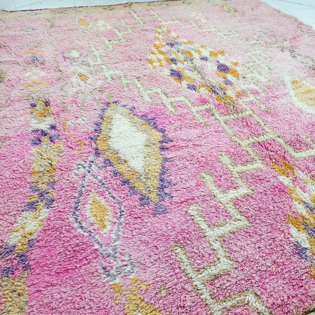 KARAA | 11'3x8'5 Ft | 340x260 Cm | Moroccan Vintage style Rug | 100% wool handmade - OunizZ