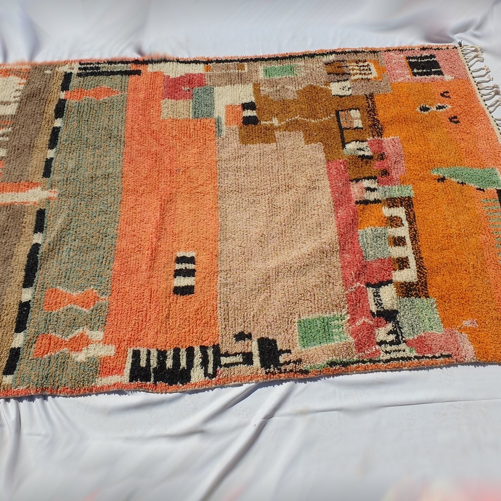 KHOKHA | 10x6'75 Ft | 3x2 m | Moroccan Colorful Rug | 100% wool handmade - OunizZ