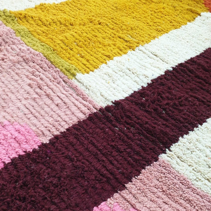 KRIBI | 10x8 ft | 3x2,5 m | Moroccan Colorful Rug | 100% wool handmade - OunizZ