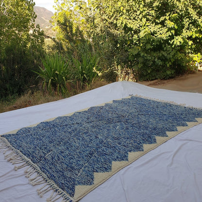 Lamaa | Moroccan Rug Beni Ourain | 9'74x6'56 Ft | 297x200 cm | 100% wool handmade - OunizZ