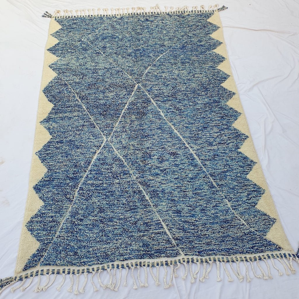 Lamaa | Moroccan Rug Beni Ourain | 9'74x6'56 Ft | 297x200 cm | 100% wool handmade - OunizZ