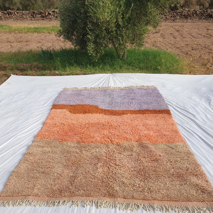 Lavme | Moroccan Rug Beni Ourain | 9'68x6'50 Ft | 295x198 cm | 100% wool handmade - OunizZ