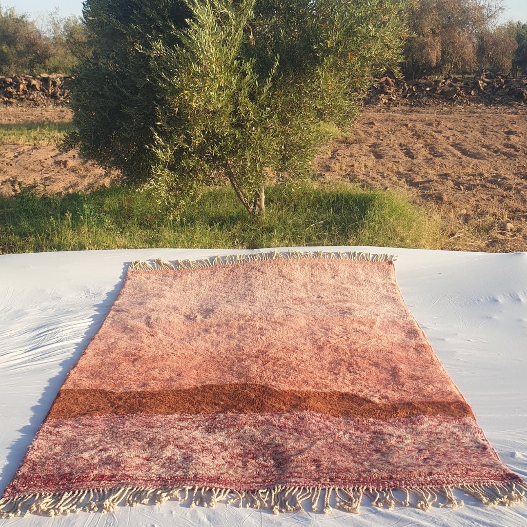 Lavme | Moroccan Rug Beni Ourain | 9'84x6'63 Ft | 300x202 cm | 100% wool handmade - OunizZ