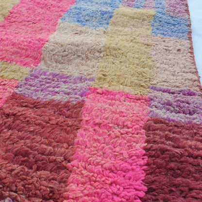 Marzak - Moroccan Rug Boujaad | Colorful Authentic Berber Handmade Bedroom Rug | 9'19x5'44 Ft | 2,80x1,66 m - OunizZ