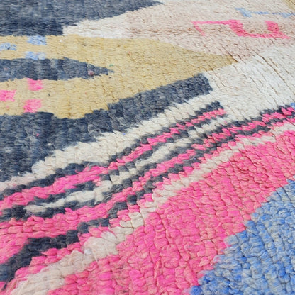 Marzak - Moroccan Rug Boujaad | Colorful Authentic Berber Handmade Bedroom Rug | 9'19x5'44 Ft | 2,80x1,66 m - OunizZ