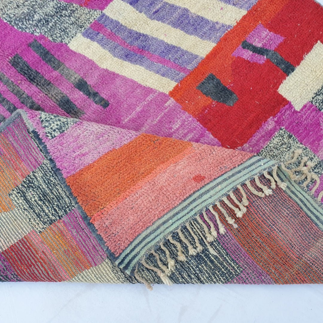 Maya - MOROCCAN RUG BOUJAD | Moroccan Berber Rug | Colorful Rug Moroccan Carpet | Authentic Handmade Berber Bedroom Rugs | 9'42x6'82 Ft | 287x208 cm - OunizZ