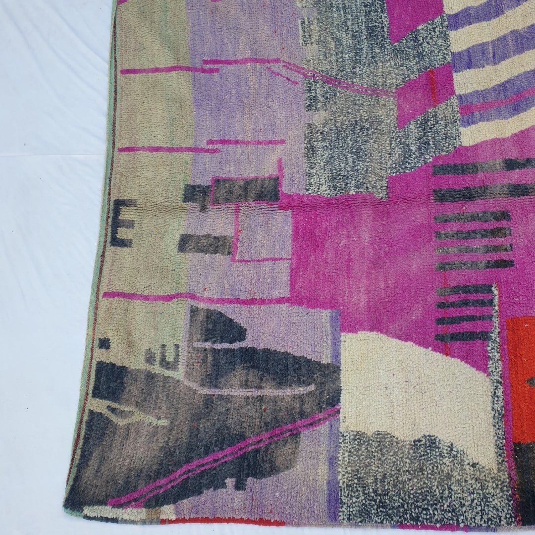 Maya - MOROCCAN RUG BOUJAD | Moroccan Berber Rug | Colorful Rug Moroccan Carpet | Authentic Handmade Berber Bedroom Rugs | 9'42x6'82 Ft | 287x208 cm - OunizZ