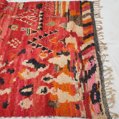 Mlaysa - MOROCCAN RUG BOUJAAD | Moroccan Berber Rug | Colorful Rug Moroccan Carpet | Authentic Handmade Berber Bedroom Rugs | 9'68x6'62 Ft | 295x202 cm - OunizZ