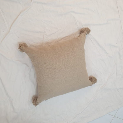 Moroccan Cotton cushions with pom poms - OunizZ