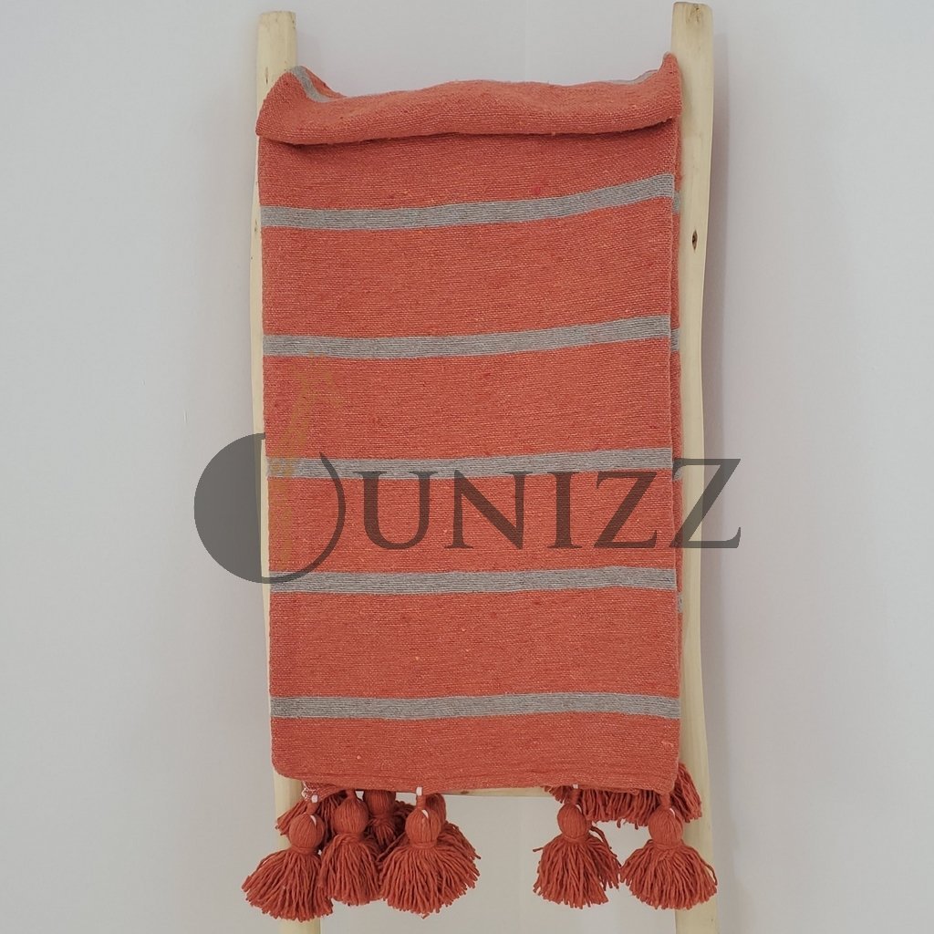 Moroccan Pom Pom Blankets + Cushions - OunizZ