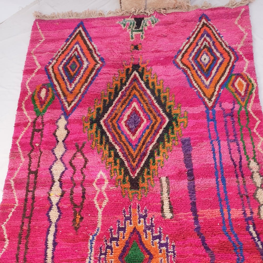 Moroccan Rug PINK Boujaad | 9'9x6'6 Ft | 3x2 m | BILAWA | 100% wool handmade - OunizZ