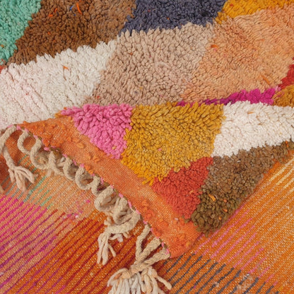 MULAB | 8'5x5 Ft | 2,5x1,5 m | Moroccan Colorful Rug | 100% wool handmade - OunizZ