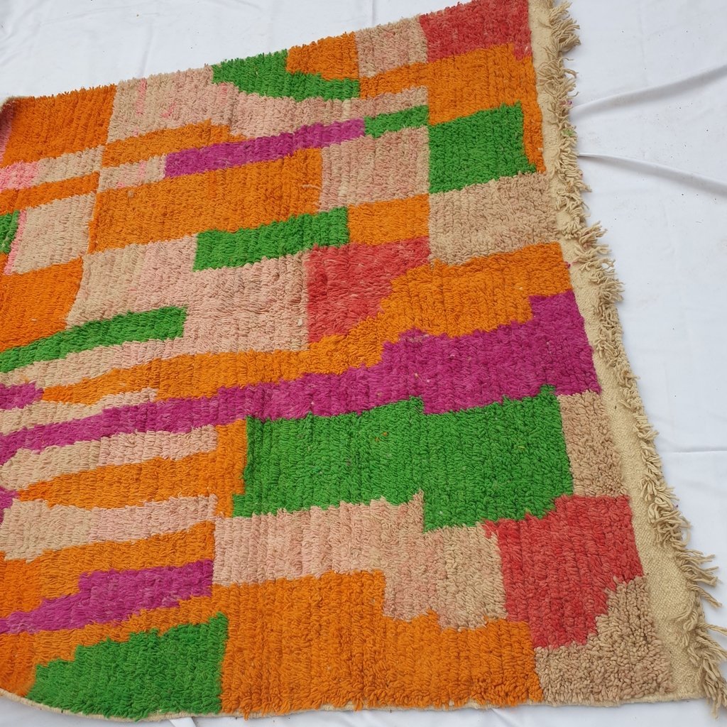 NETMEZRA | 10x6'5 Ft | 3x2 m | Moroccan Colorful Rug | 100% wool handmade - OunizZ