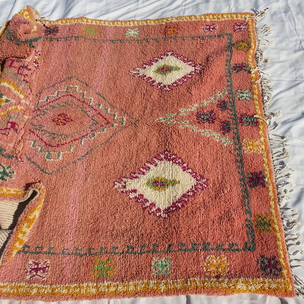 OMGHAIT | 7x10'5 Ft | 320x215 cm | Moroccan Vintage style Rug | 100% wool handmade - OunizZ