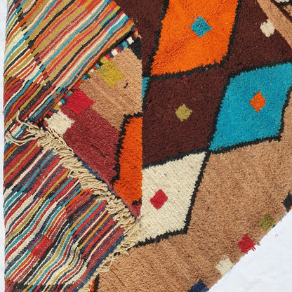 QLILU | 8'5x5 Ft | 2,5x1,5 m | Moroccan Colorful Rug | 100% wool handmade - OunizZ