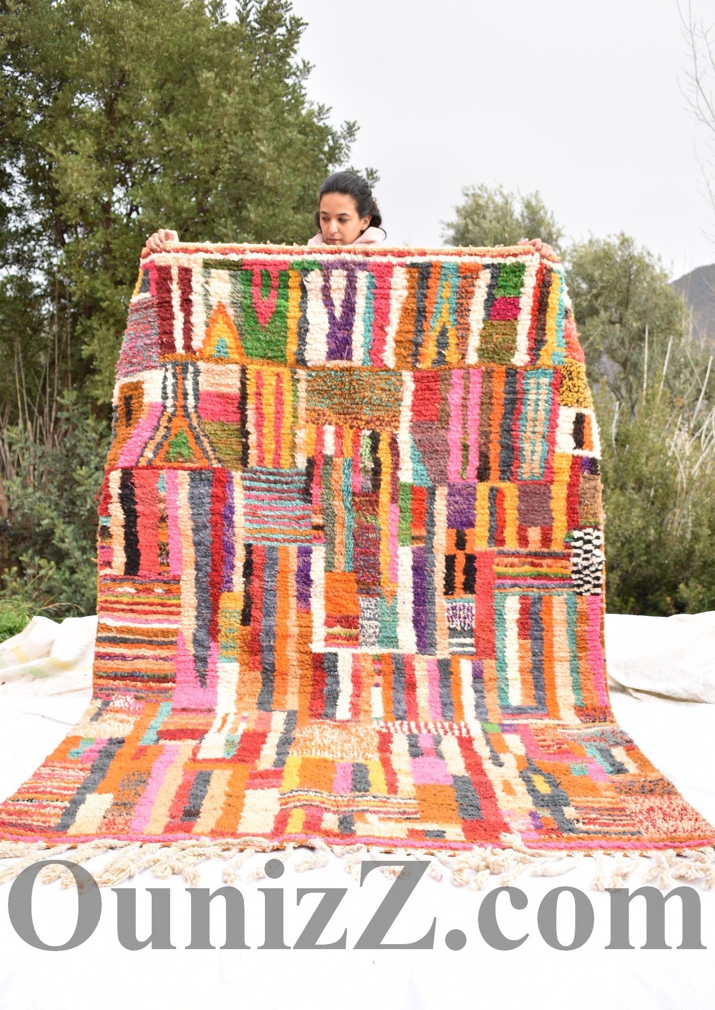 RIFO | Boujaad Rug | 100% wool handmade in Morocco - OunizZ